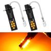 2PCS Yellow DRL Driving Lamps Super Bright Signal Light High Quality LED Indicator