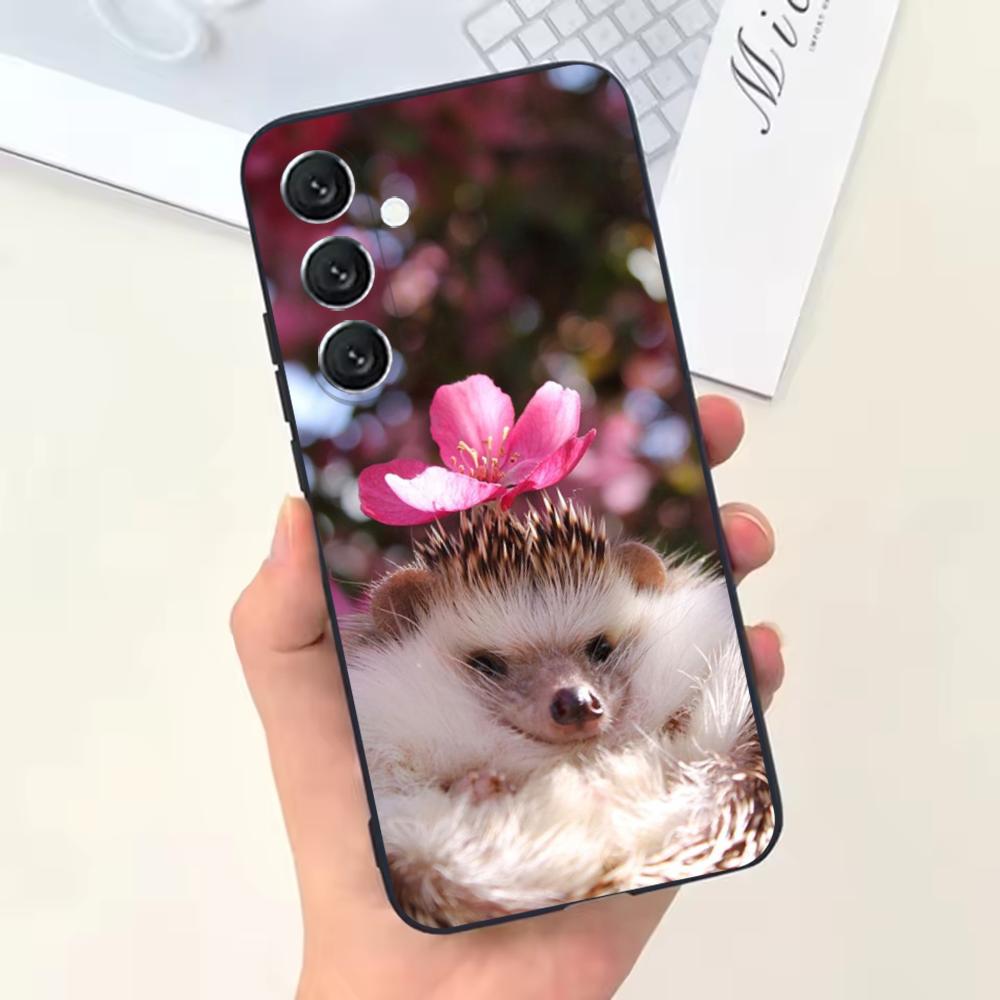 Hedgehog animal  Phone Case For Samsung Galaxy A13,A21s,A22,A31,A32,A52,A53,A71,A80,Soft Black Shell