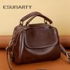 ESUNARTY Premium Leather Boston Handbag