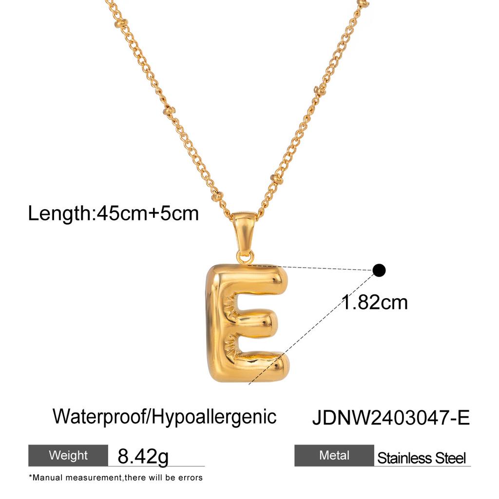 Stainless Steel Letter Necklace Pendant, High-end Collar Chain, Titanium Steel Jewelry for The Neck.