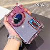KEYSION Luxury Glitter Jewelled Magnetic Phone Case for Samsung Galaxy A50 A50S A30S Makeup Mirror Stand Shockproof Back Cover