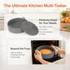 Heat Resistant Silicone Air Fryer Liner Food Grade Silicone Baking Pot  Oven Microwave Freezer Use