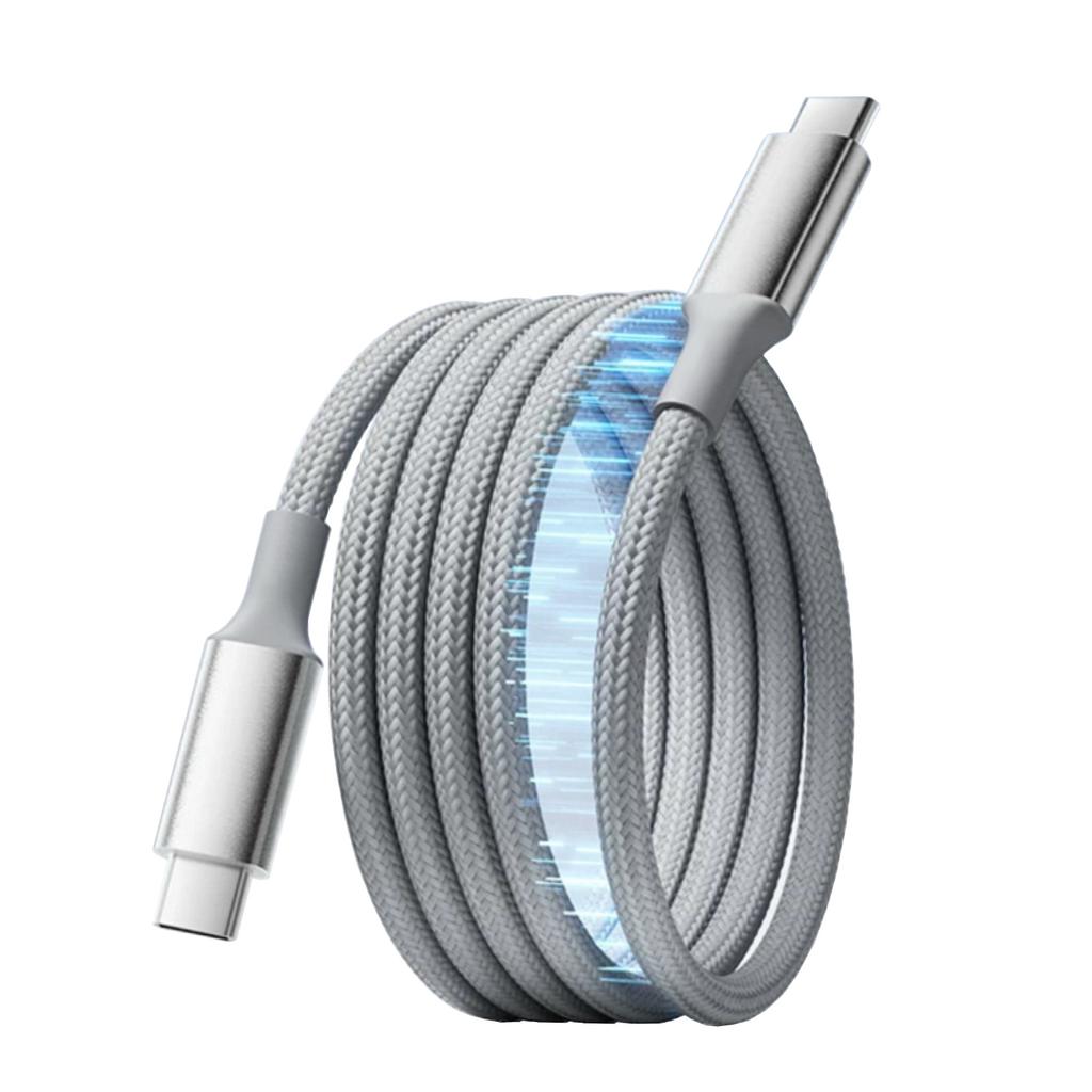 Magnetic Type-C Charging Cable & Data Cable 60W/100W Super Fast Charge One-Piece Molding