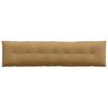 Back Cushion Brown 200 x 50 cm Cord Fabric