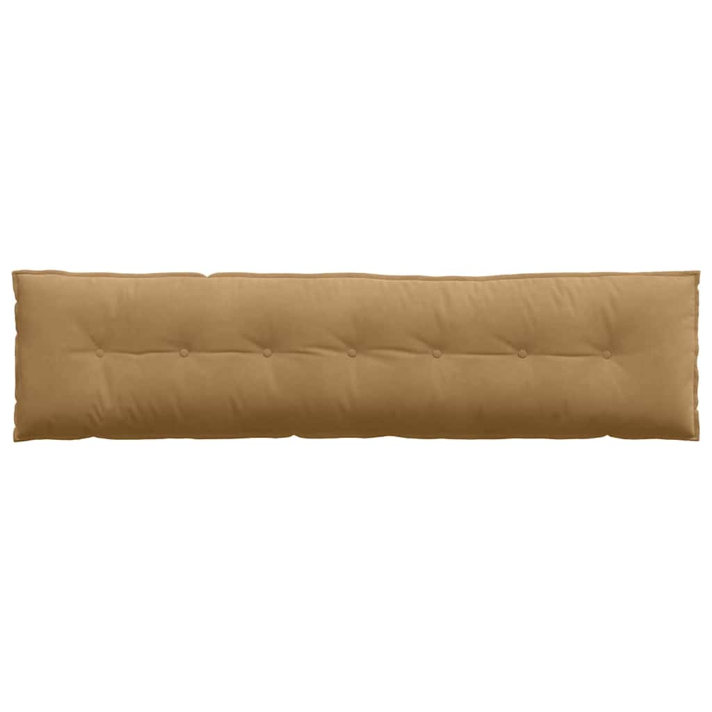 Back Cushion Brown 200 x 50 cm Cord Fabric