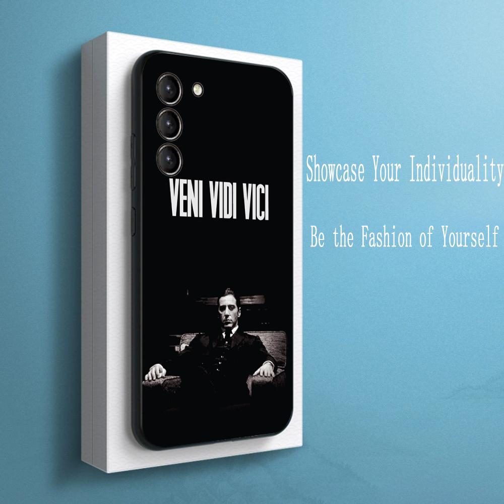 The godfather classic movie poster Phone Case For Samsung Galaxy S26 S25 S24 S23 S22 S21 Plus Ultra Note20 Soft Black
