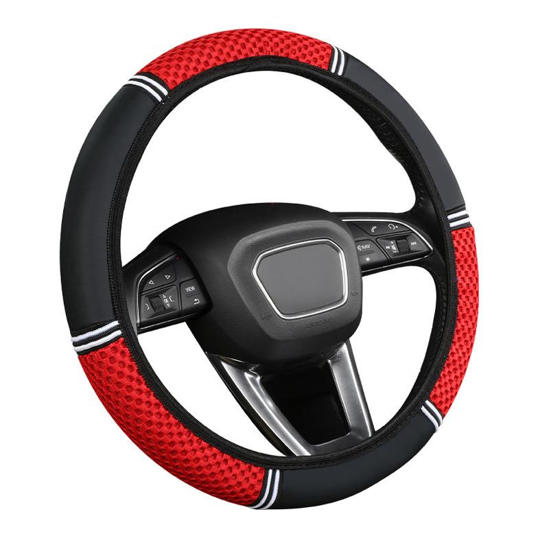 Universal Auto Lenkradabdeckung, Rutschfestes Polyester, Strapazierfähiger Griff, Automobil-Innenzubehör, Ohne Innenring, für Verschiedene Fahrzeugmodelle