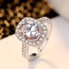 Oval Zircon Ring Living Ring Exaggerated Personality Jewelry Female Open Ring