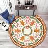 Cute cartoon gingerbread man Christmas gift rug home soft decorative anti-slip yoga table and chair mat carpet outdoor floor mat carpet Y1