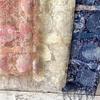 Used Indian silk stole, Ari embroidery, 1395, thin, spring/summer, 40x180, navy, Mother's Day gift