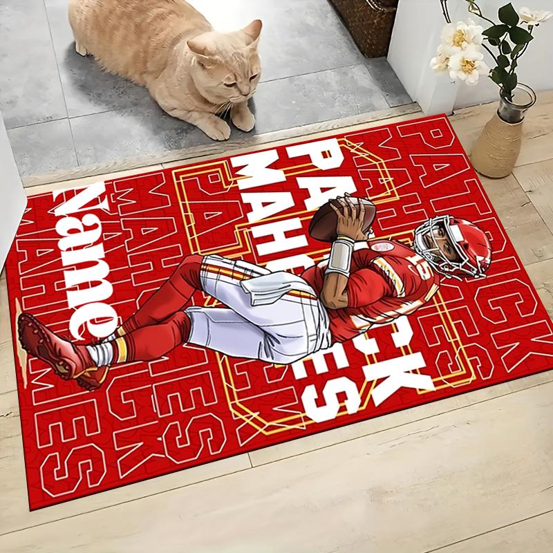 Custom Name "Thunderstorm Arsenal Crest" Carpet Rug Customizable Soft Washable Anti-Slip Home Living Room Sofa Mats Personalized Rug. 0909422