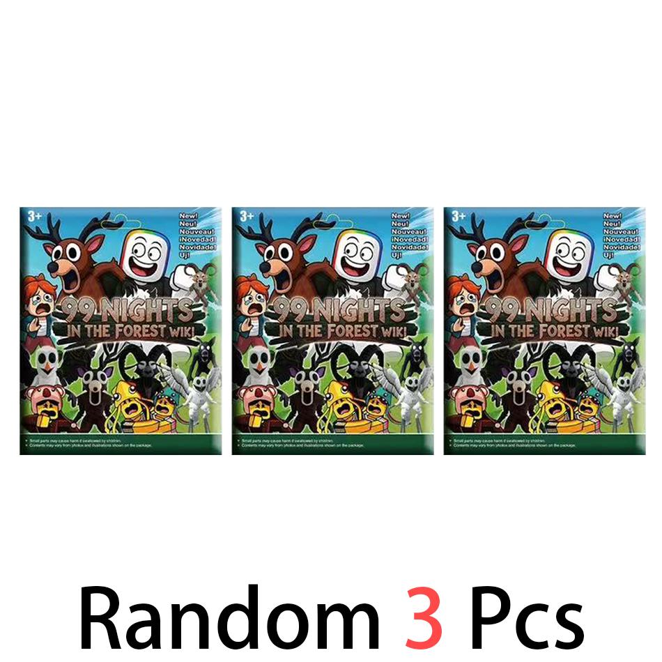 Neues 10-teiliges Set 99 Nächte im Wald Hirsch BeutelFiguren WolfsFiguren Spielzeug Ornament Dekoration Sammlung WeihnachtsSpielzeug Geschenke