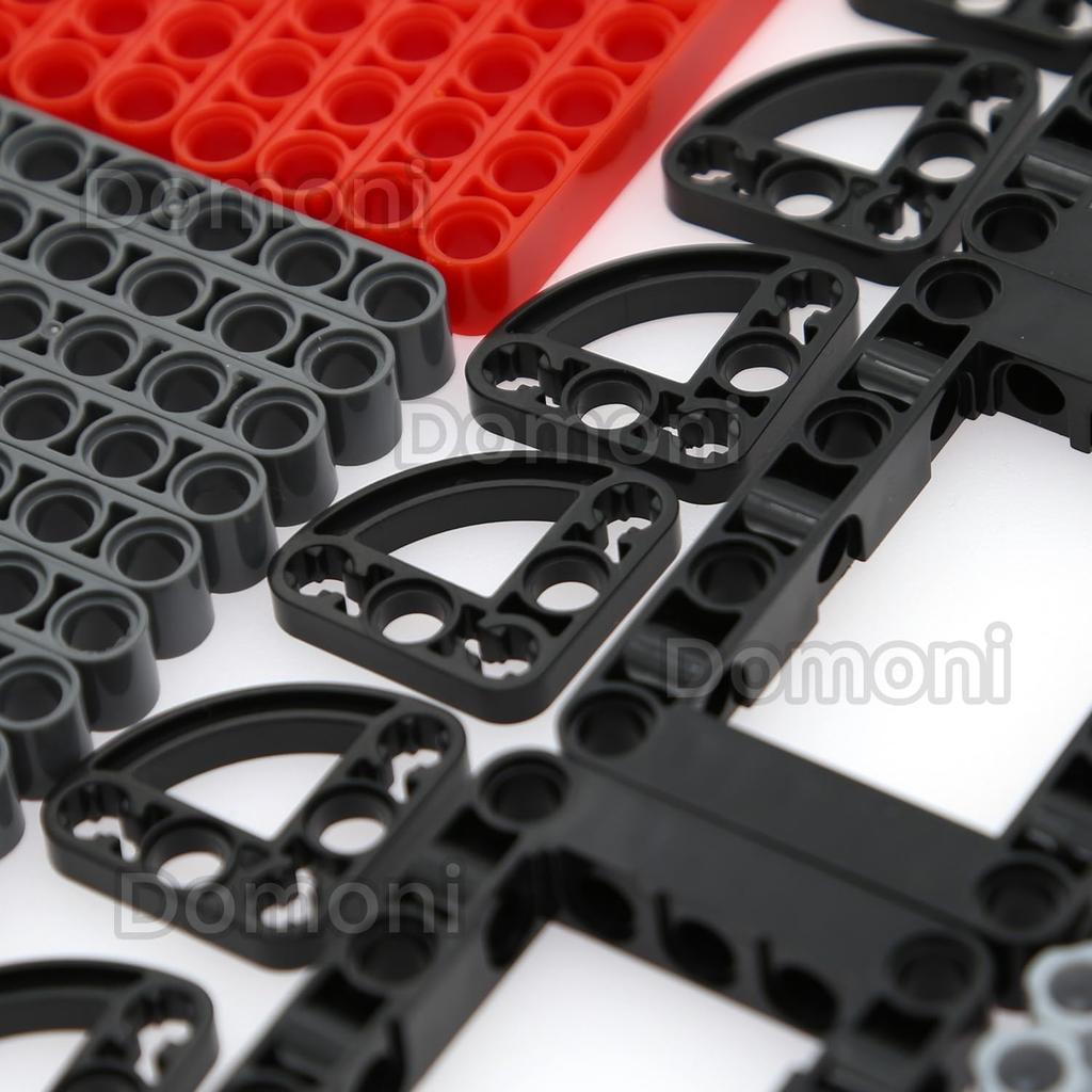 Domoni Technical Beam Frame Thin Axle Lift Arm Set for Lego Kits 284 Pieces Robot Helicopter Propeller Moc Supplementary Blocks Set