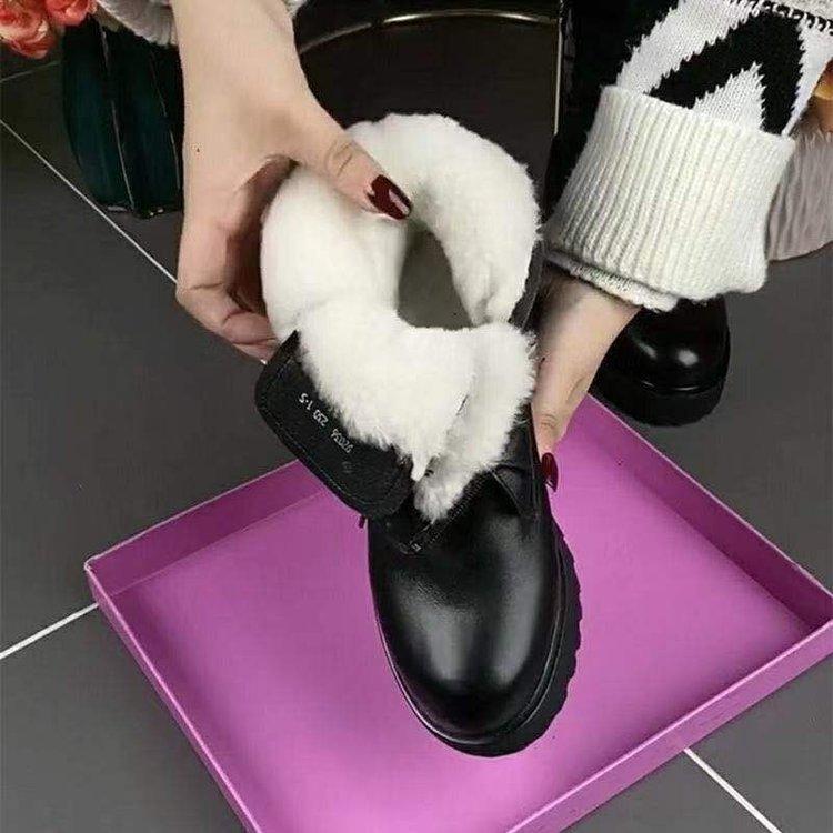 Side Zipper New Winter Martin Boots Single Boots Thick-soled Short Boots Velvet Soft Sole