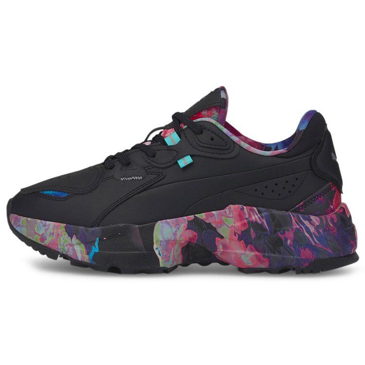 

Puma Orkid Floral Women s Black Elektro Aqua 384845-01 EU 35.5