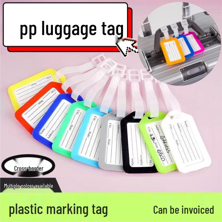 Airplane Luggage Tag Identifier: Suitcase Name & Boarding Pass Label.