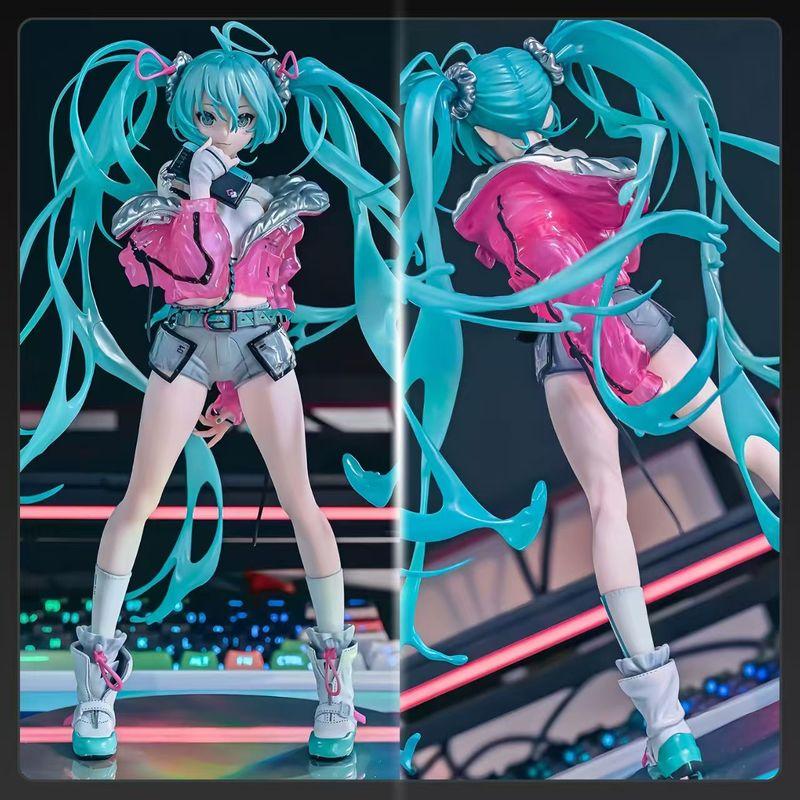 24cm Anime Idol Hatsune Miku Kawaii Girl KO Action Figures Dance Animation Model Exquisite Desktop Decoration Trendy Toys Gifts