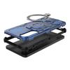 For Samsung Galaxy S25 Edge Magnetic Case Rotating Metal Kickstand PC + TPU Phone Back Cover