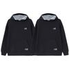 Li-Ning Sports Trend Series Logo Embroidered Loose-Fit Reversible Pullover Hoodie Unisex Tops Black Grey AWDS087-5