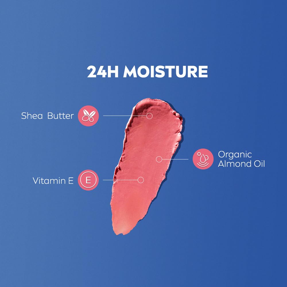 Nivea Balsam do ust i policzków w odcieniu różowym z SPF 30 dla błyszczącego nawilżenia 4,8 g | Nawilżający balsam do wszystkich typów skóry, 1 opakowanie