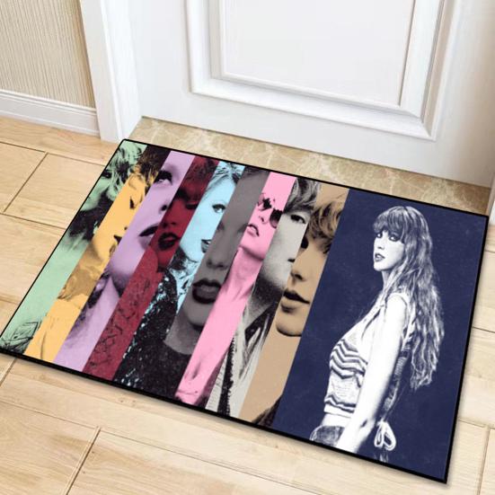 

Напольный коврик, противоскользящий коврик для входной двери, тематический входной ковер в стиле певца для наружного и внутреннего украшения дома