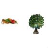 Resin Joseph And Peacock Statue Figure Sculpture Collection Elegant Tabletop Ornament for Bedroom