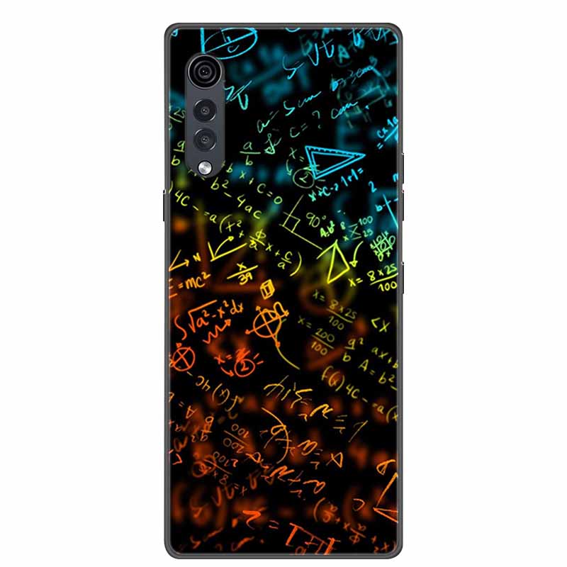 For LG Velvet Luxury Phone Case Black Soft Silicone TPU Back Cover for LGVelvet 5G Funda LMG910EMW Protector Capa Cartoon Coque