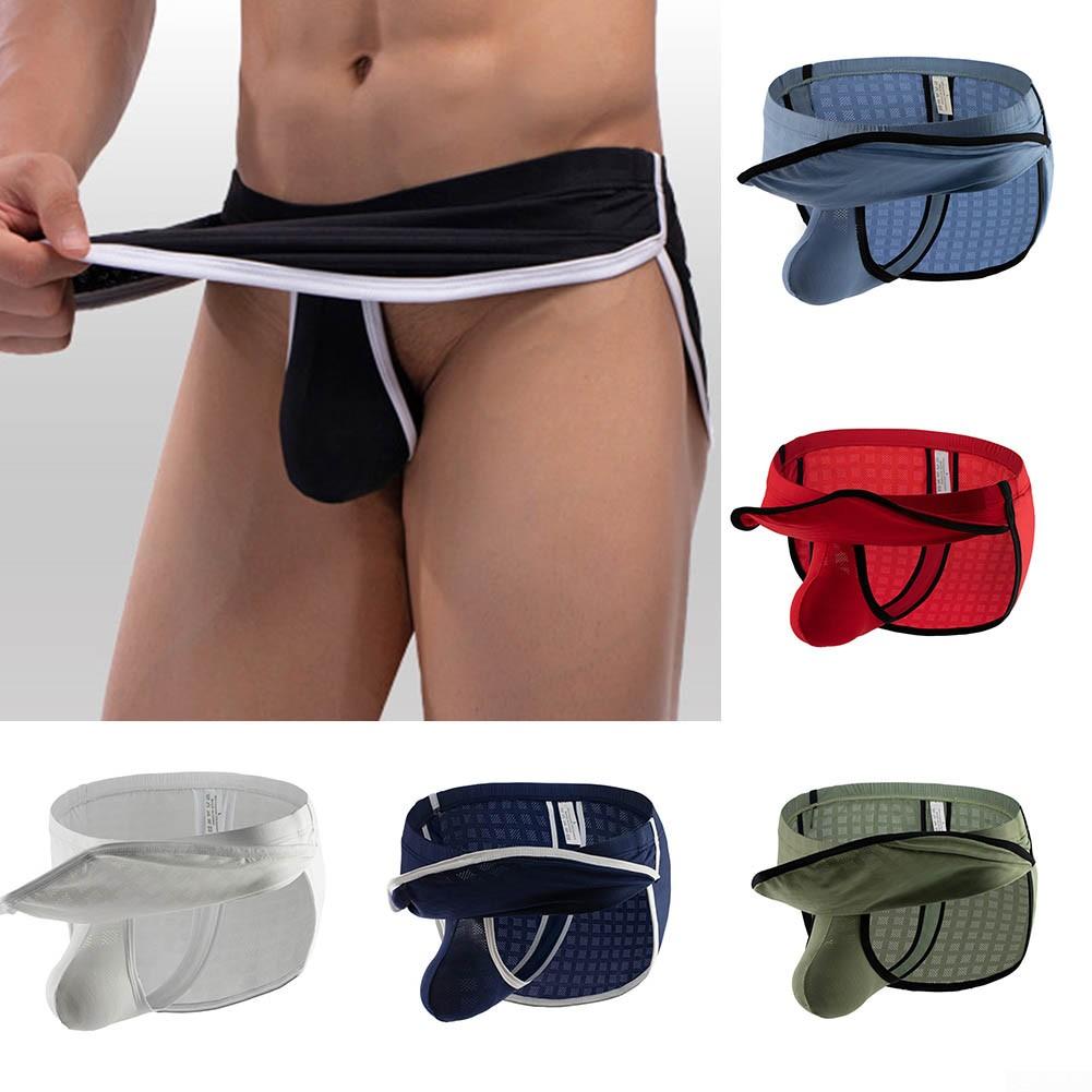 Men Underwear Thongs Pouch Shorts Size M-2XL Trunks
