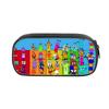 Numberblocks Character Kids And Teens Pencil Case Waterproof Nylon Bag Storage