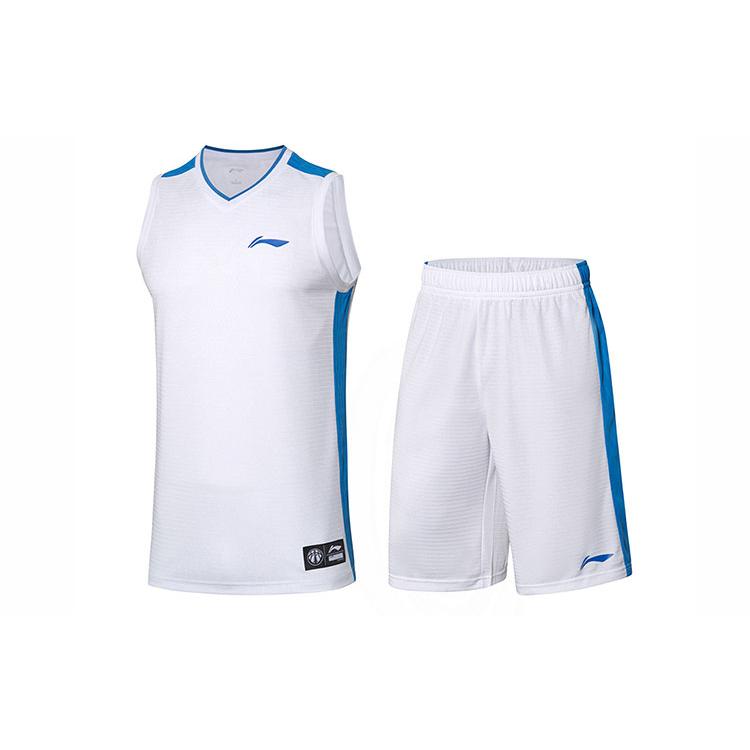 Li Ning Casual Sportswear Men s White V neck Moderate AATP067-3 M