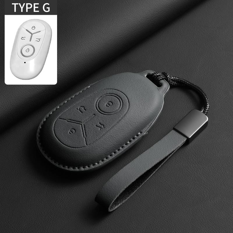 

Чехол для ключа автомобиля для Geely Star Vow Geome Emgrand X7 EX7 Coolray, кожаный чехол для пульта авто, аксессуары