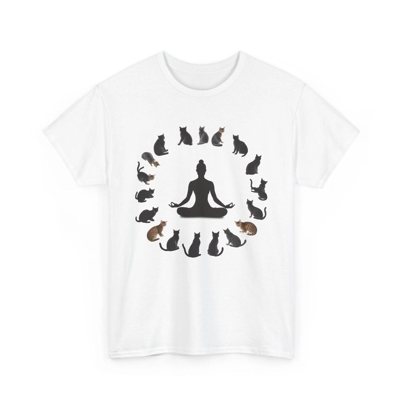 

Cat Print T-Shirt for Women & Men – Adorable Funny Graphic Cat Tee XL