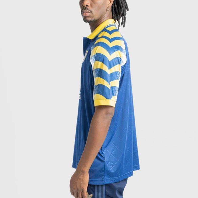 Puma X Parma Calcio Collaboration Outdoor Casual Sports Pullover Short Sleeve Football Shirt Unisex tops Blue 629943-46
