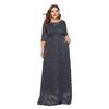 Europäische und amerikanische Plus Size Extra Large Size Damen Neues Spitzentaschen-Abendkleid Brautjungfernkleid XL-6XL