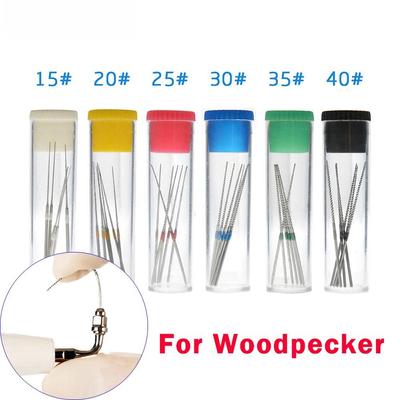 6pcs/Bottle Dental U Files Root Canal Endodontic Files NITI with Scaler Tips E1 E2 For EMS Woodpecker Ultrasonic Scalers