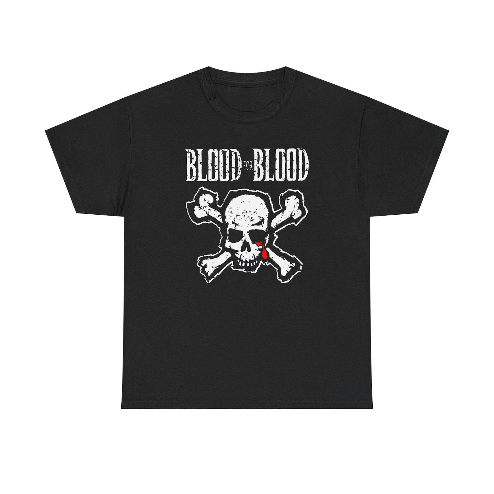 Blood for Blood Hardcore Band Shirt 90s Street Punk Tee Unisex Vintage Graphic T-Shirt Gift for Hardcore Fans S