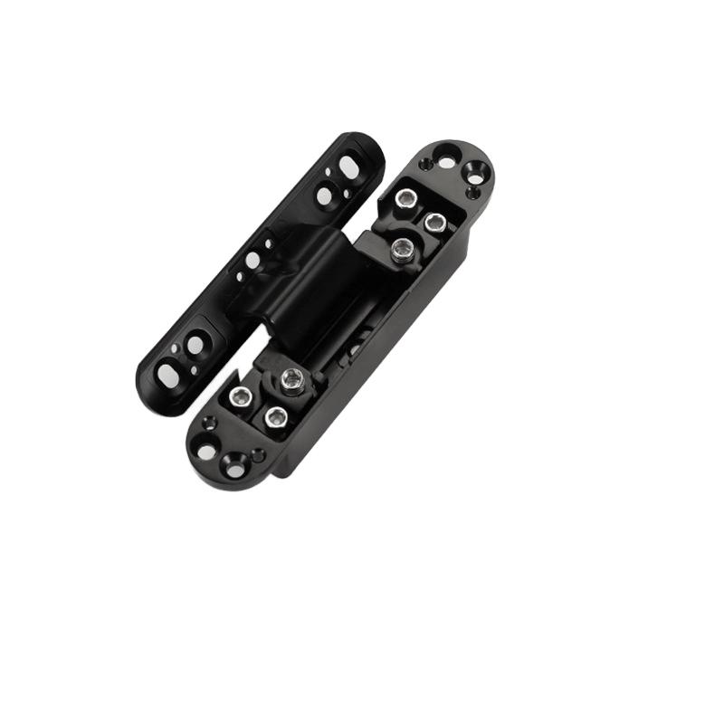 HingeThree-Dimensional Adjustable Heavy Duty Ultra-Thin Zinc Alloy Hidden Door Hinges Modern Invisible Furniture Hinge for Heavy