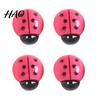 Office Cabinet Decor 4Pcs 3D Ladybug Refrigerator Magnet, Mini Ladybird Resin Fridge Magnets Decorative Memo Note Holder for Kitchen Whiteboard Kit