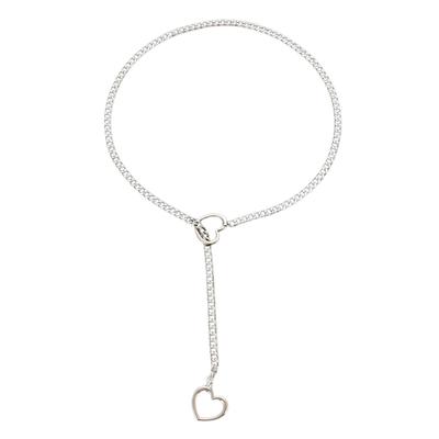 Liebe Herz Anhänger Halskette Frauen Mode Punk Schlüsselbein Kette Temperament Hals Schmuck Hiphop Choker Kette Halsketten