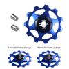 Bike Rear Derailleurs Pulleys Steel Bearing Pulleys 11T Aluminiums Alloys Jockeys Wheel Bike Part Easy Installation