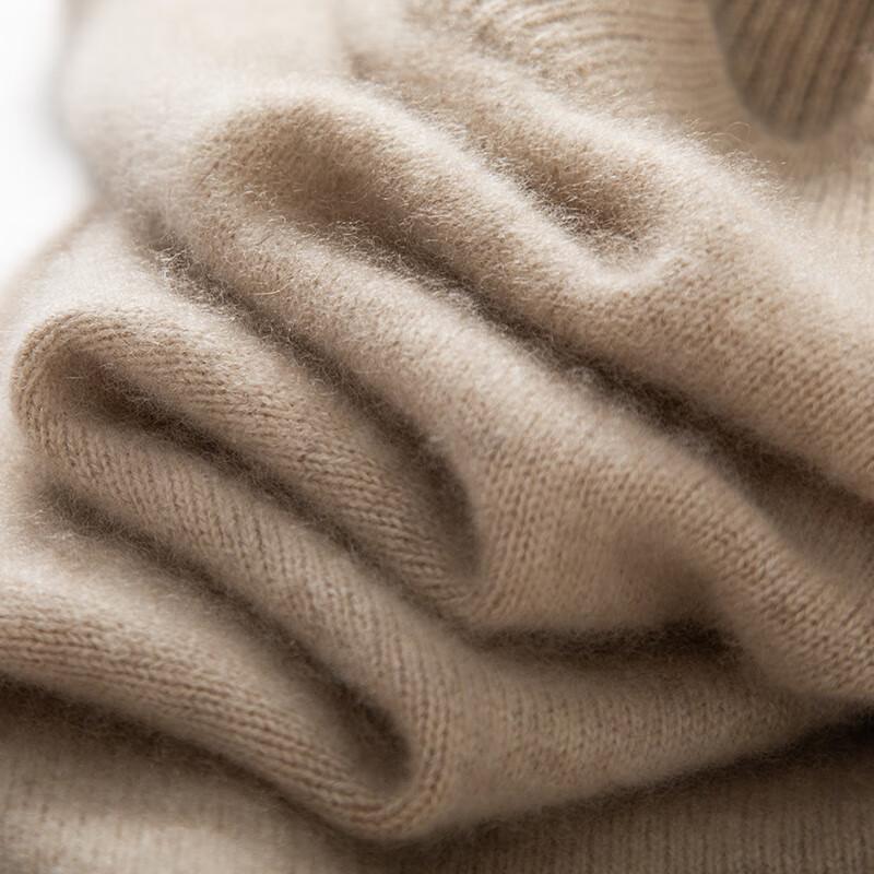 Fanzhen Men's Thickened Half-Turtleneck Cashmere Blend Sweater