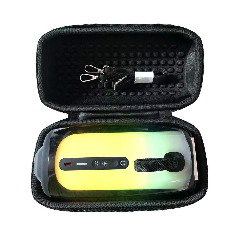 Kleine Reise-Hartschalen-EVA-Tragebox für Pulse 5 Lautsprecher mit Reißverschluss, leicht zu öffnen und zu schließen, Hartschalenhalter, Zubehör