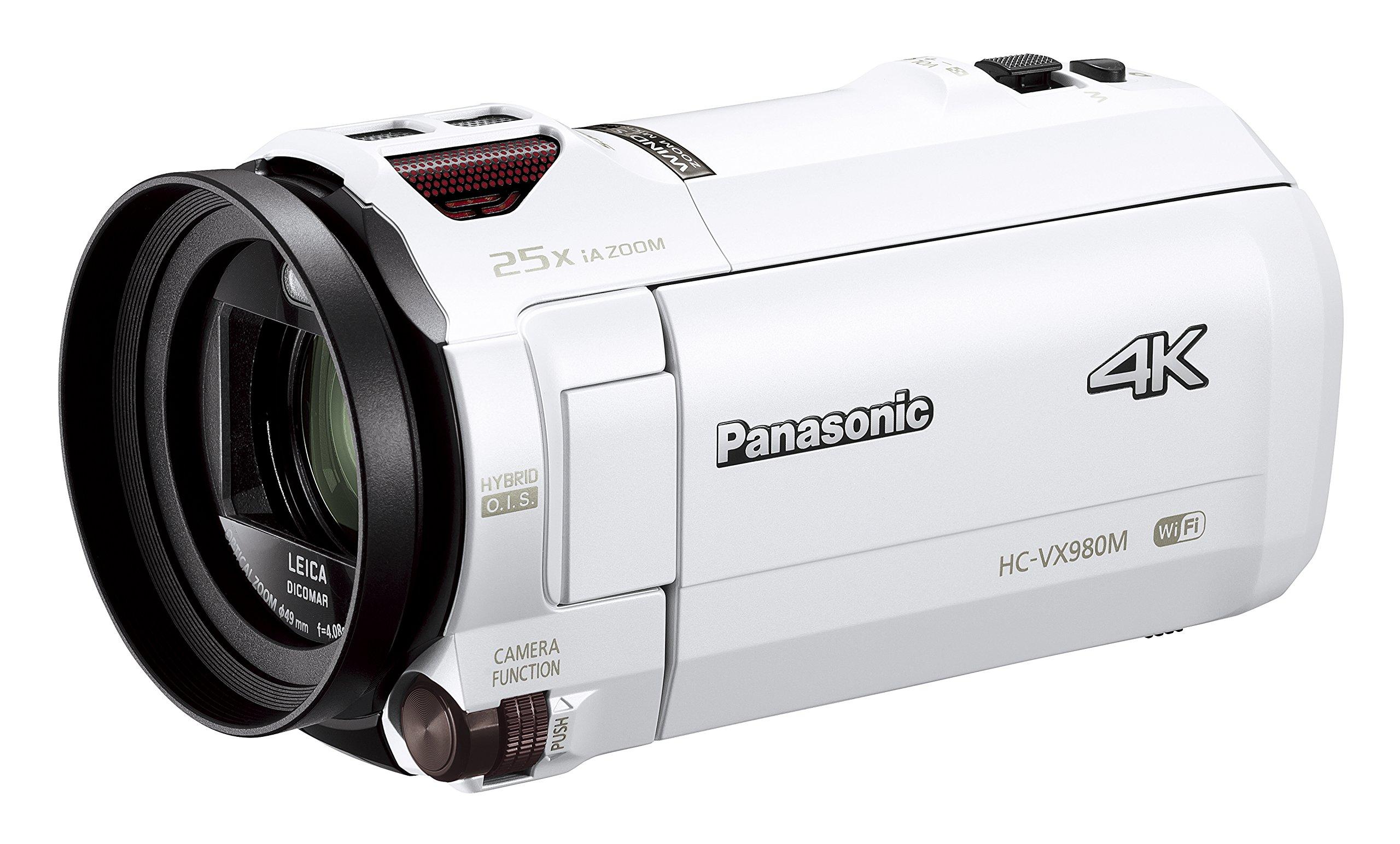 

Цифрова відеокамера Panasonic 4K VX980M 64 ГБ з пізнішою корекцією, біла HC-VX980M-W білий