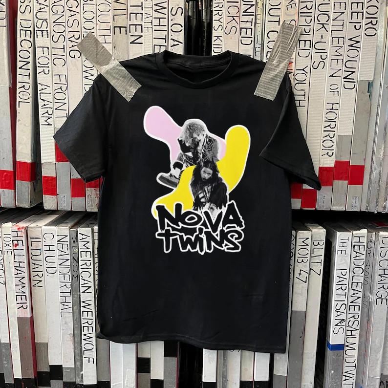 Nova Twins black T-shirt short sleeve All sizes 1F2657 S