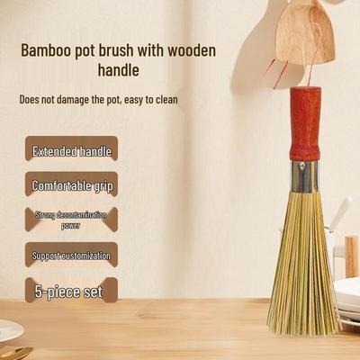 Drun 30cm Bamboo Pot & Pan Cleaning Brush