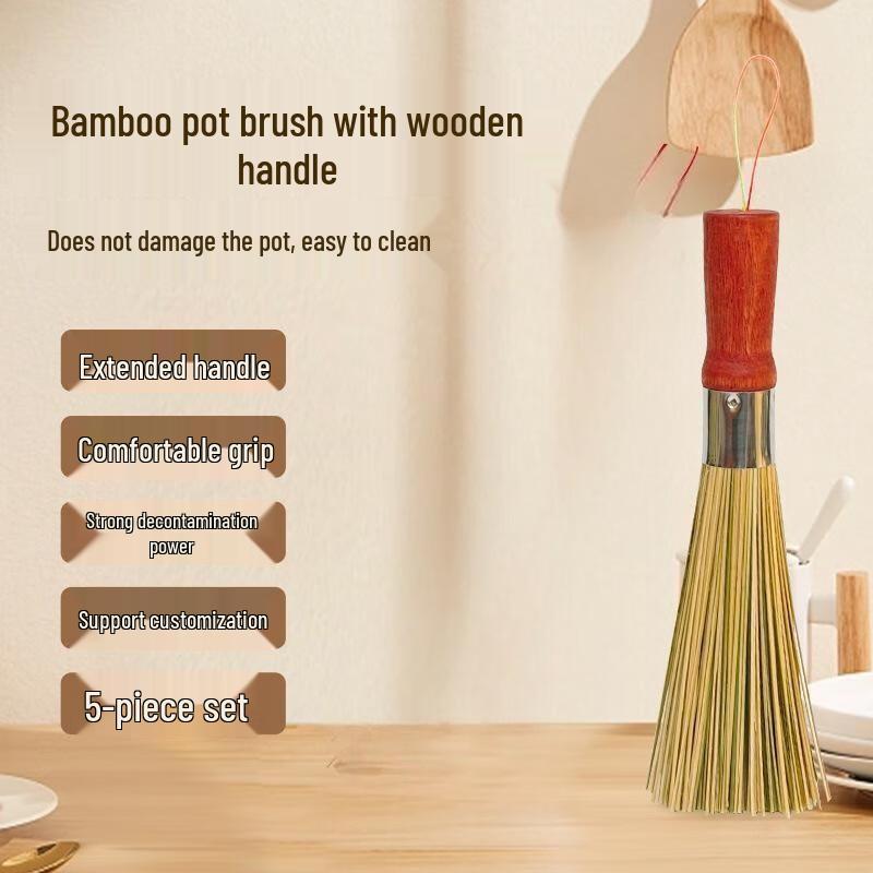 Drun 30cm Bamboo Pot & Pan Cleaning Brush