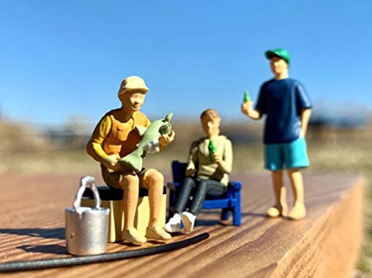 TOMYTEC DioColle 64 164 #CarSnap 06a BBQ ABSPVC Painted and Assembled Doll and Accessory Set