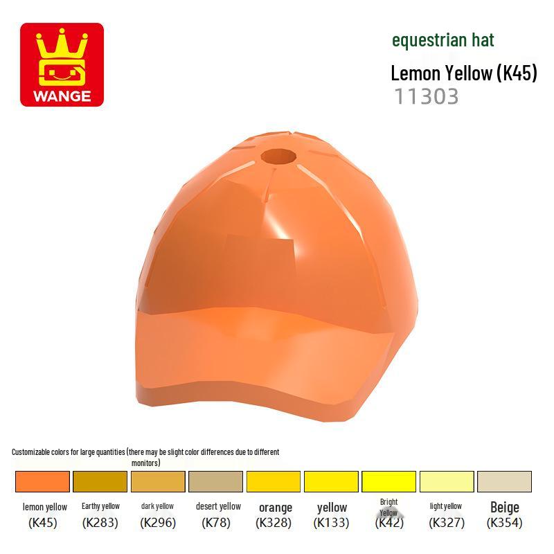 

Equestrian Hat Educational DIY Building Blocks - Compatible with Small Particle Sets (Model 11303) 246 pcs лимонно-жовтий колір