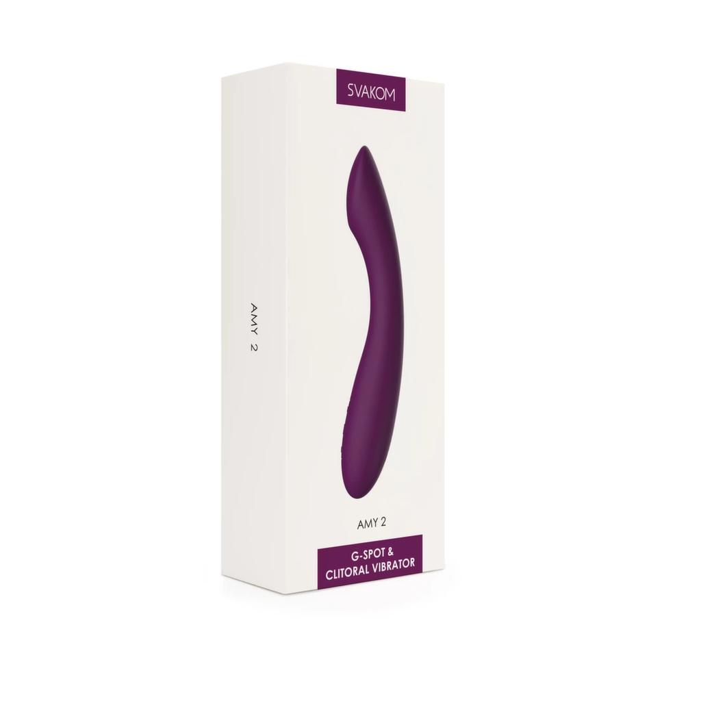 Svakom - Amy 2 G-Spot and Clitoral Vibrator Purple