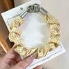Anti-lost Stretchable Phone Lanyard Plaid Keychain Bag Pendant Scrunchie Phone Wrist Strap  Women